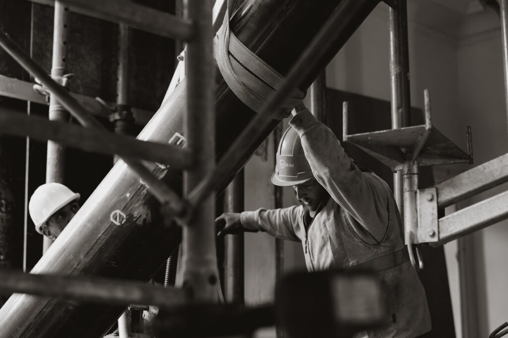 équipe boisseau sur chantier d'une réhabilitation