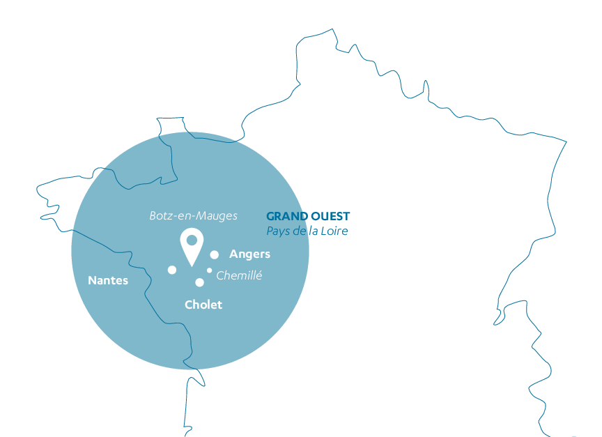 Périmètre d'intervention du groupe Boisseau Bâtiment
