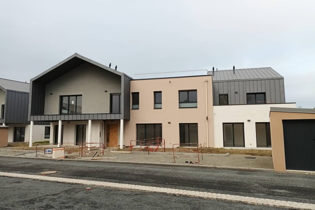 Ravalement de maisons en bandes et petits collectifs