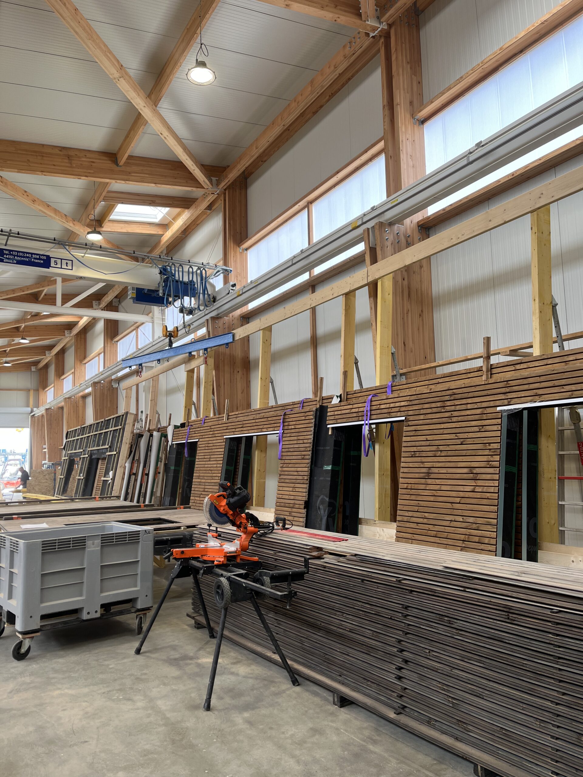 Notre atelier de préfabrication bois - Boisseau 2
