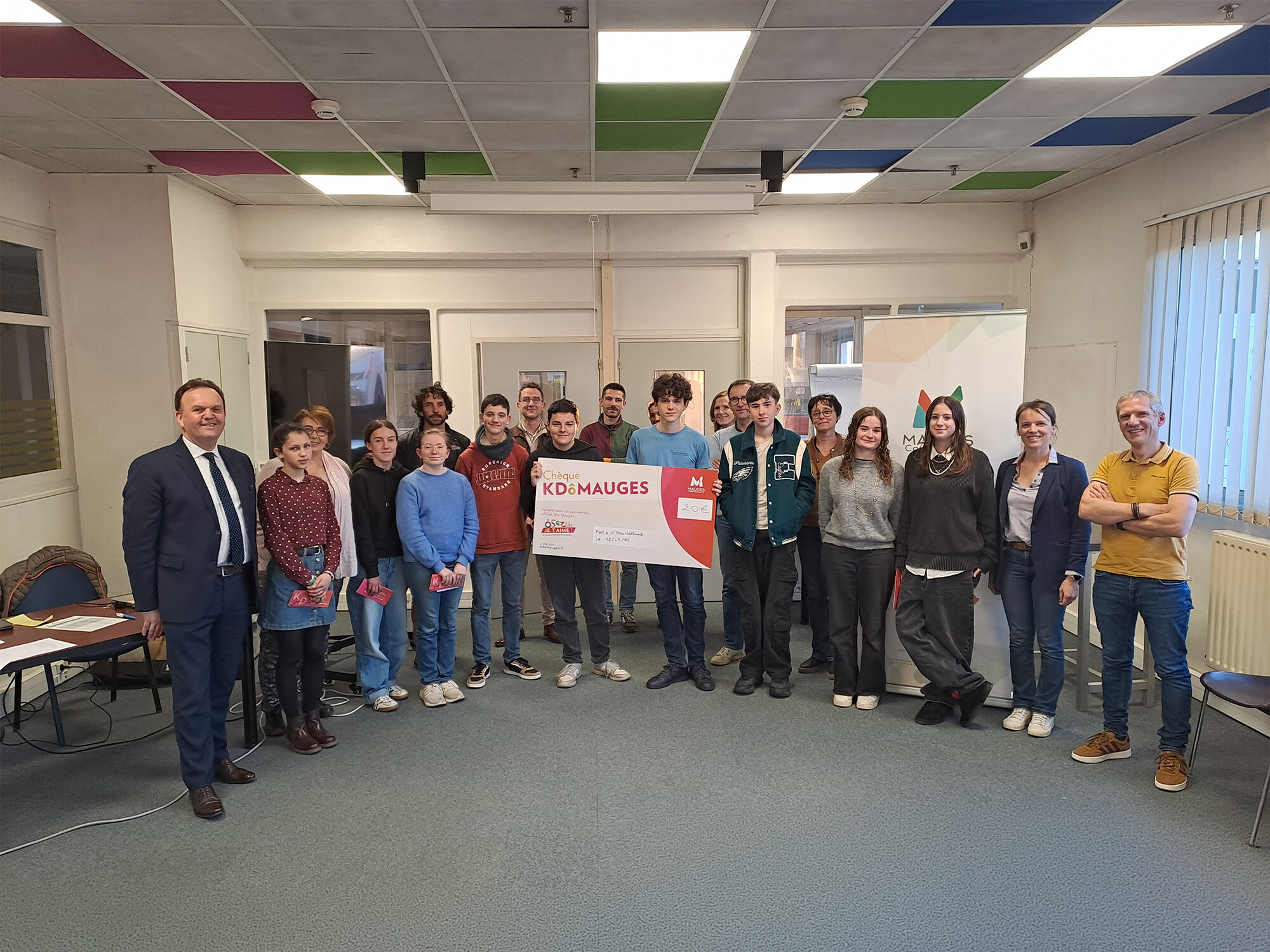 Remise de prix C'est quoi ton métier avec Mauges Communauté et Boisseau Batiment3