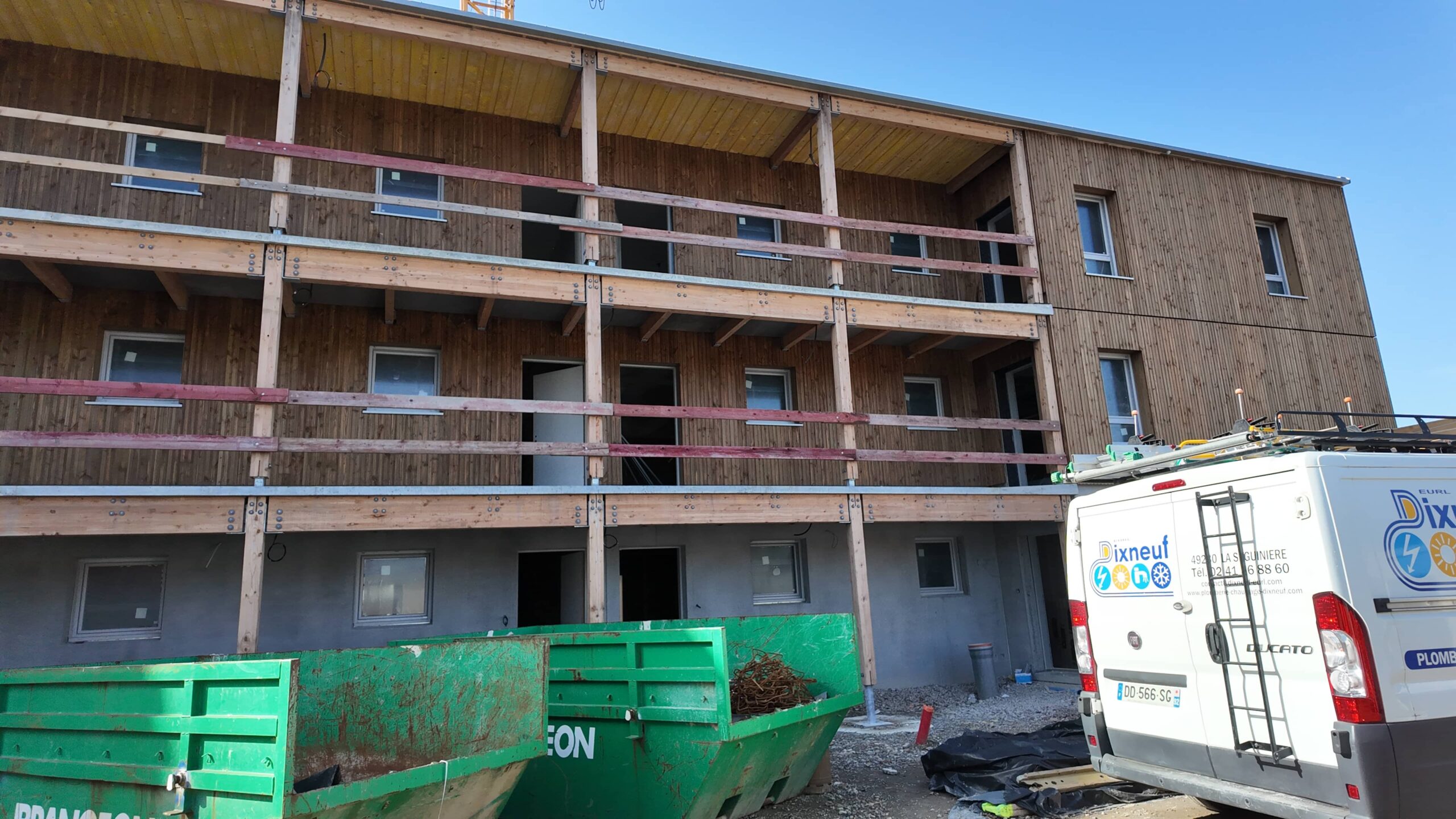 Avancement des travaux sur le chantier de la ZAC de la Moinerie à Saint-Martin-du-Fouilloux.