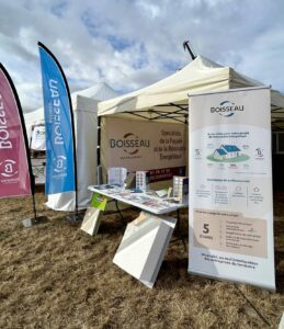 Le stand Boisseau Ravalement à la foire de la Petite Angevine, Hippodrome de la Prée