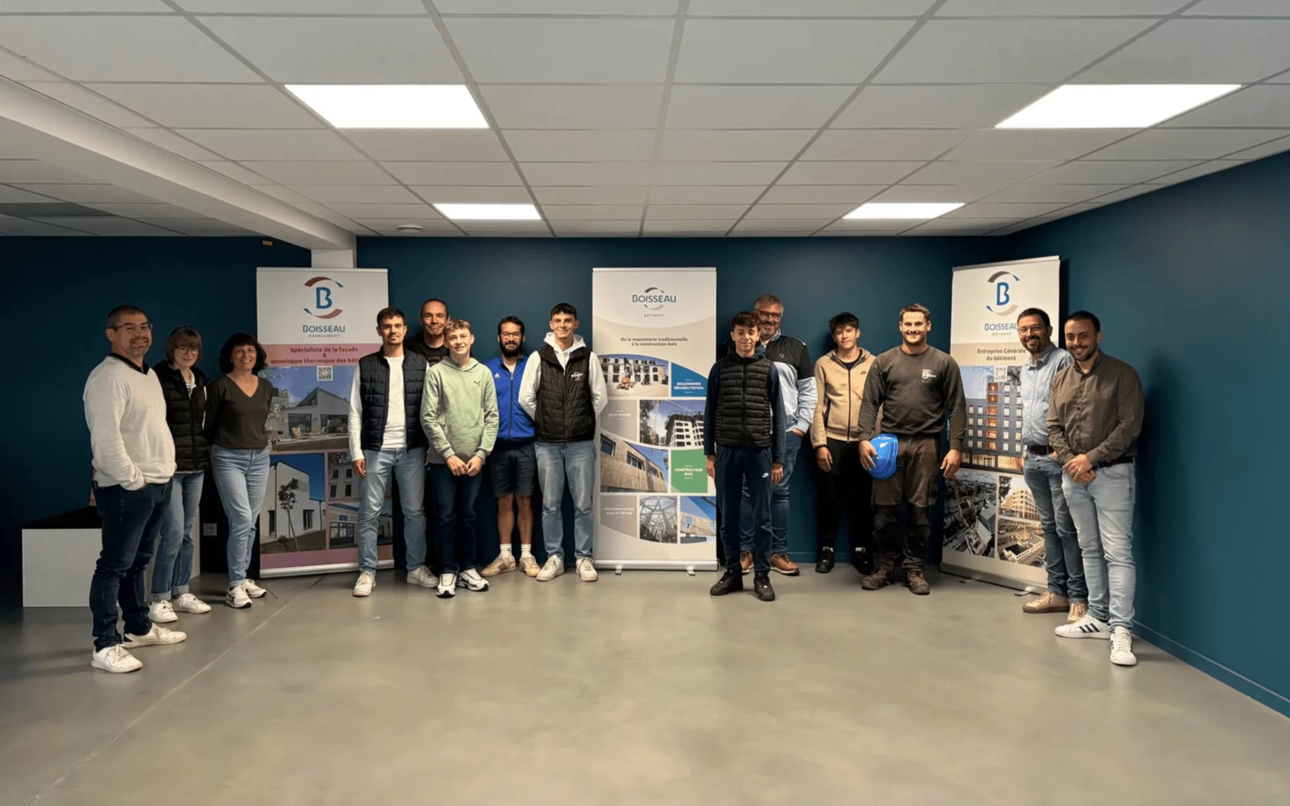 Groupe d’apprentis Boisseau lors de la rentrée 2024