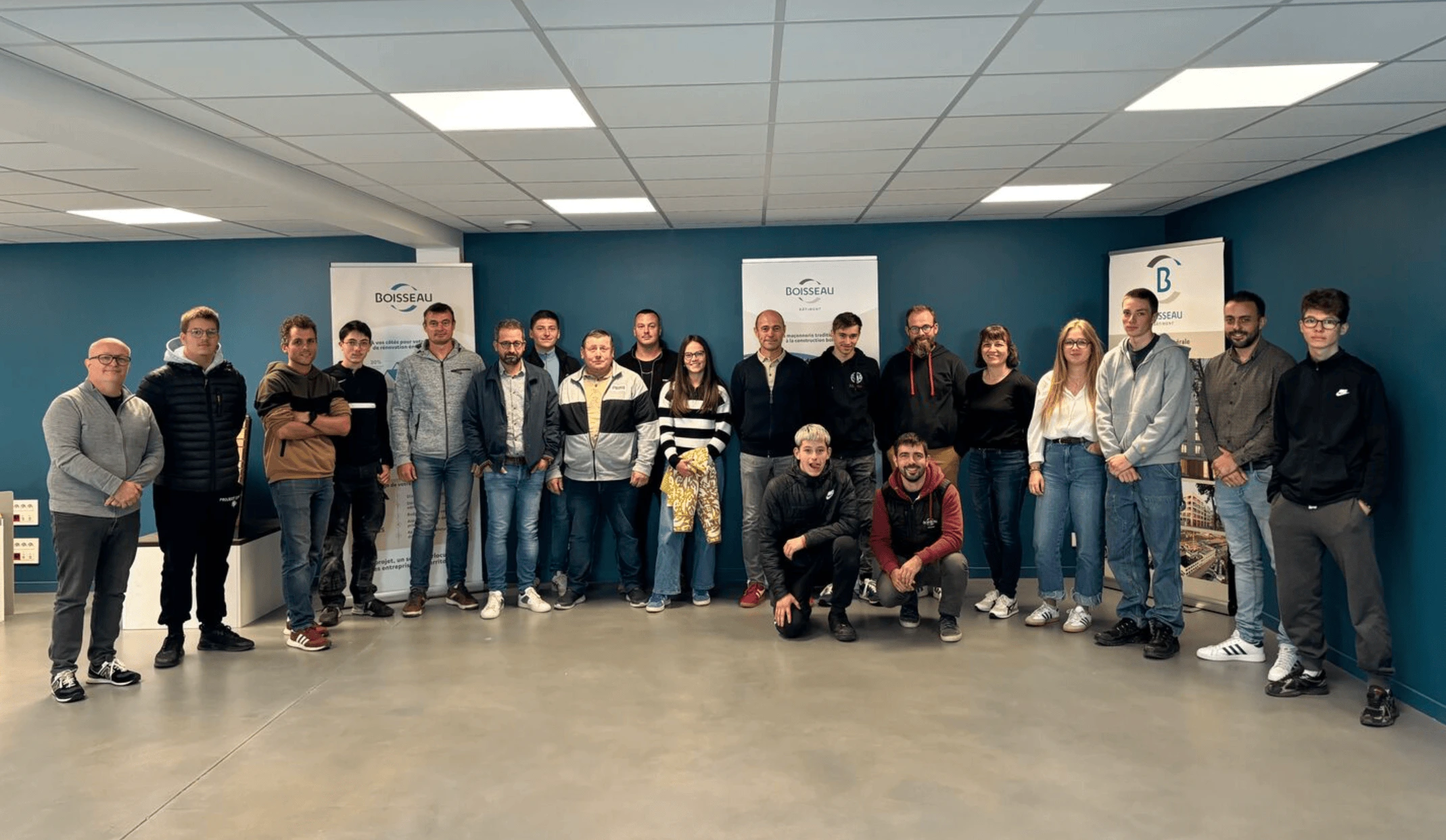 Groupe d’apprentis Boisseau lors de la rentrée 2024
