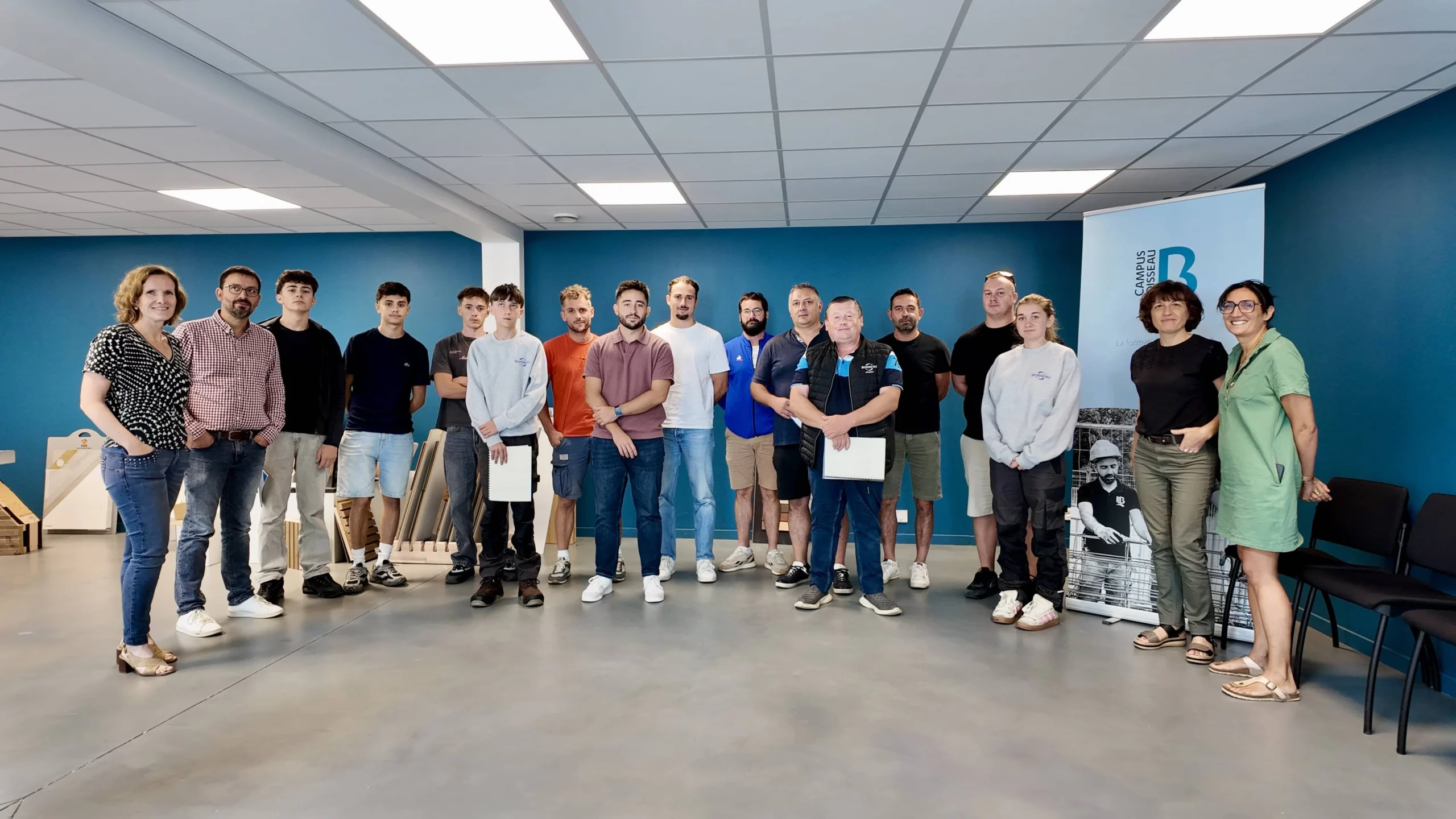 Groupe des apprentis Boisseau lors de la rentrée 2026